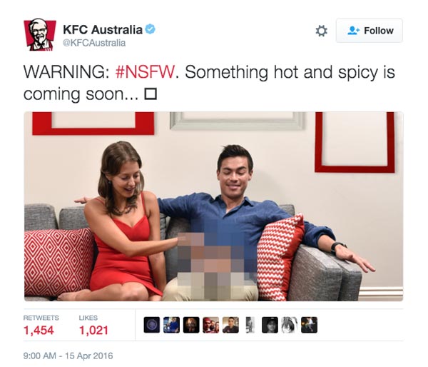 KFC tweet